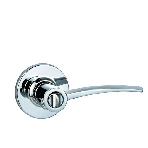 Katara Lever Interior Single Cylinder Handleset Trim, Bright Polished Chrome