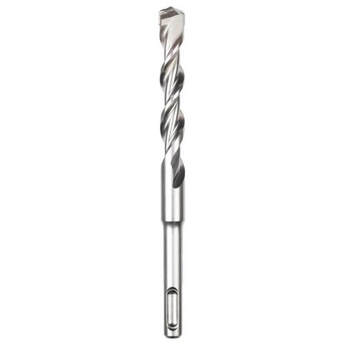 Hammer Drill Bit, 1/2 in Dia, 6 in OAL, Spiral Flute, 4-Flute, 25/64 in Dia Shank Bright