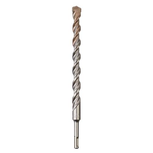 M/2 Hammer Drill Bit, 3/4 in Dia, 12 in OAL, Spiral Flute, 4-Flute, 25/64 in Dia Shank Bright