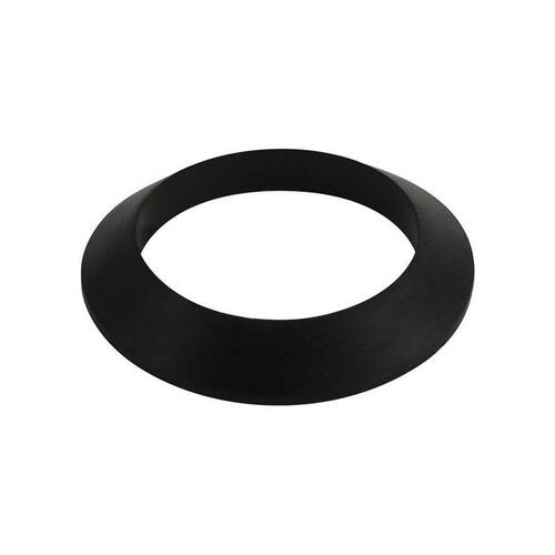 Flush Valve Shank Washer, 2-1/4 in ID x 2-7/8 in OD Dia, Rubber Black