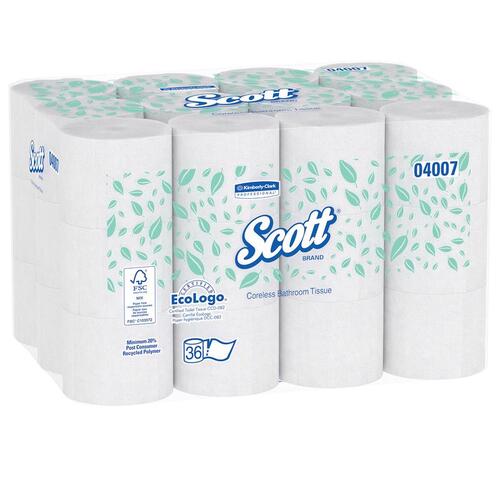 SCOTT 04007 Toilet Paper 36 Rolls 1000 sheet 1000 ft. White