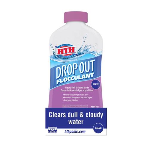 HTH 67029-XCP4 Flocculant Drop Out Liquid 1 qt - pack of 4