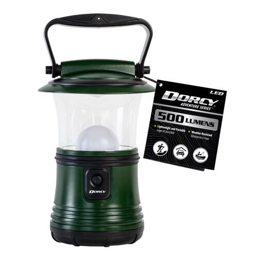Camping Lantern, D Battery, LED Lamp, 200 Lumens Lumens, Green