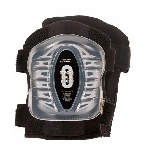 Tommyco GEL227 GELite Series Rough Terrain Knee Pad, One-Size, Gel, Neoprene Pad, 2-Strap, Hook and Loop, Strap Closure Pair Black