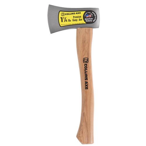 Axe 1.25 lb Single Bit Hunting 14" Wood Handle Brown