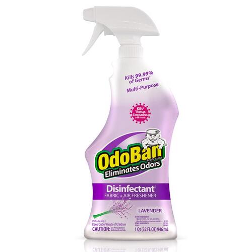 OdoBan 910101-Q6-XCP6 Disinfectant Fabric & Air Freshener Lavender 1 qt - pack of 6