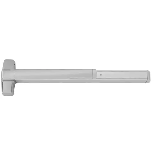 4' Concealed Vertical Rod Smooth Case Exit Device, Satin Stainless Steel Finish