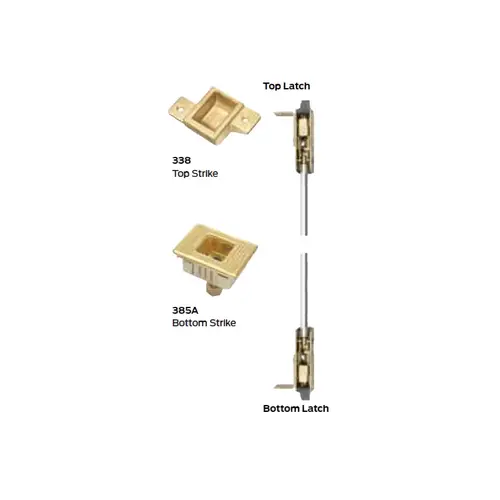 4' Concealed Vertical Rod Smooth Case Exit Device, Satin Chrome Finish