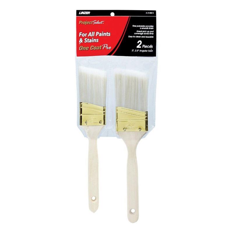 Linzer A 21402 S Paint Brush Set Project Select 2 and 2-1/2" Angle Pair