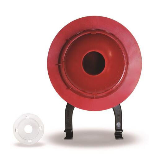 Toilet Flapper, Rubber, Red, For: 3 in TOTO Models, 3 in Flush Valves Opening