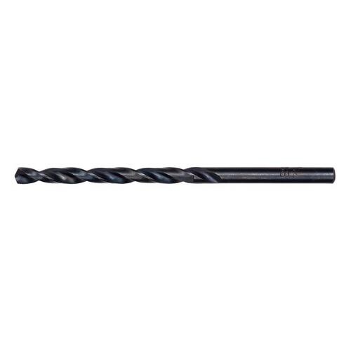 Jobber Drill Bit, 11/64 in Dia, 3-1/4 in OAL, Parabolic Flute, 11/64 in Dia Shank, Round Shank Black Oxide