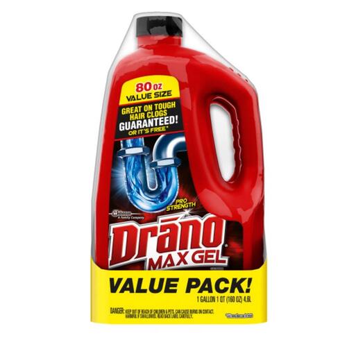 Drain Clog Remover Professional Strength Gel 160 oz