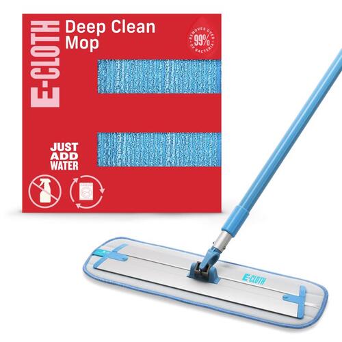 E-Cloth 10620 Mop Deep Clean 18" W Wet Blue/White