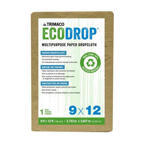 EcoDrop 2101 Drop Cloth EcoDrop 9 ft. W X 12 ft. L Paper Brown