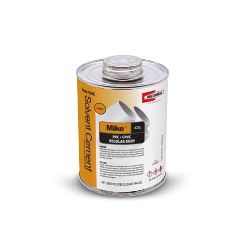 RectorSeal 4599619 Multi-Purpose Solvent Cement Mike Amber For ABS/CPVC/PVC 32 oz Amber