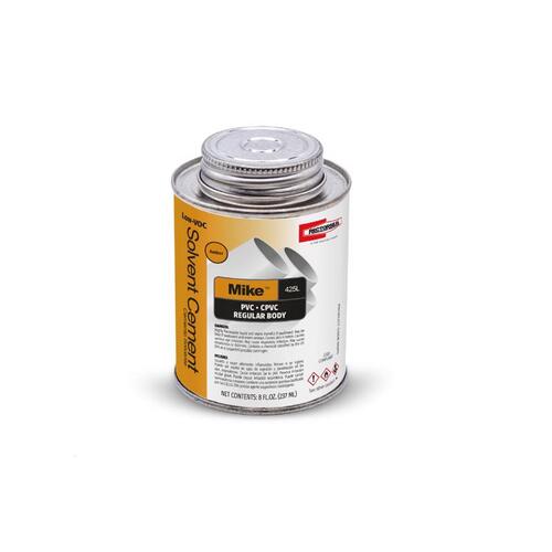 Multi-Purpose Solvent Cement Mike Amber For CPVC/PVC 8 oz Amber