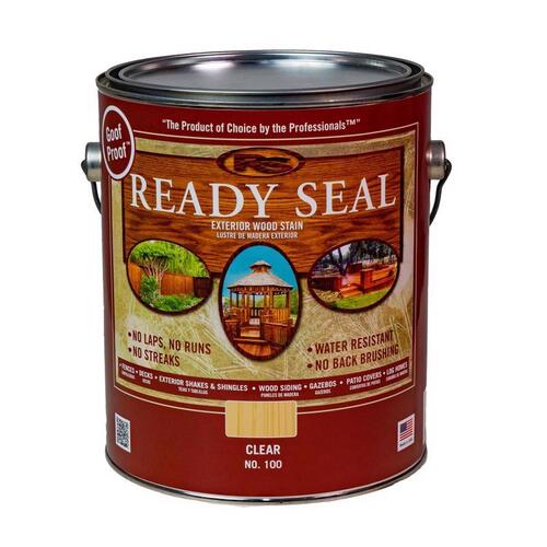 Ready Seal 100 Penetrating Wood Stain/Sealer Goof Proof Semi-Transparent Clear Oil-Based 1 gal Clear