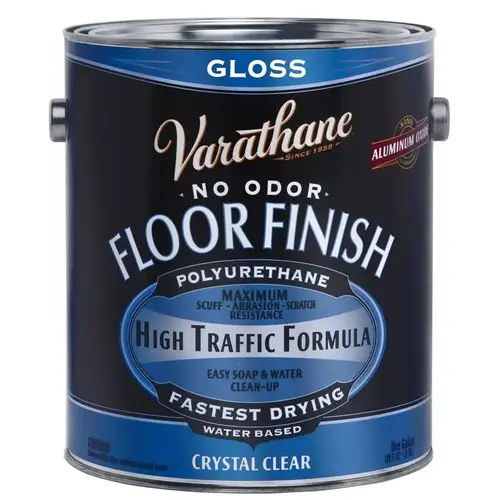 Crystal Clear Floor Finish, Gloss, Liquid, Crystal Clear, 1 gal, Can - pack of 2