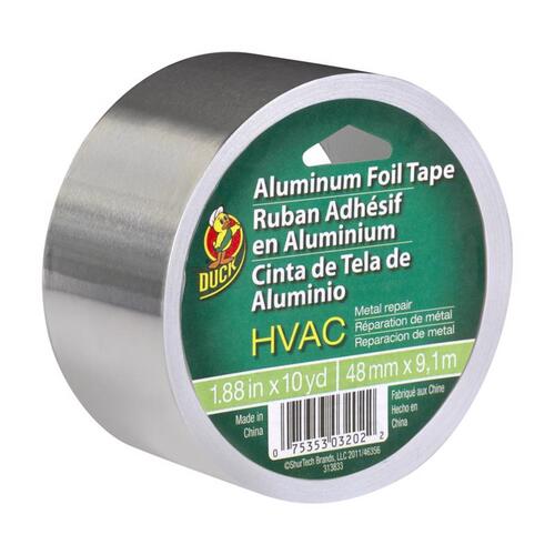 DUCK 280416 Metal Repair Tape 1.88" W X 10 yd L Chrome Chrome