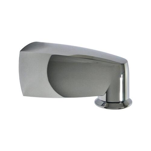 Tub Spout, 6 in L, Metal, Chrome Plated