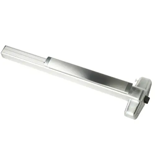 3' Rim Grooved Case Exit Device, Satin Chrome Finish