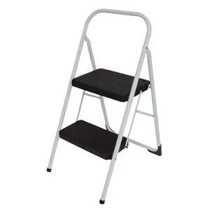 Cosco 34.646 in. H X 17.323 in. W X 22.84 in. D 200 lb. capacity 2 step Steel Large Step Stool Cosco 34.646 in. H X 17.323 in. W X 22.84 in. D 200 lb. capacity 2 step Steel Large Step Stool