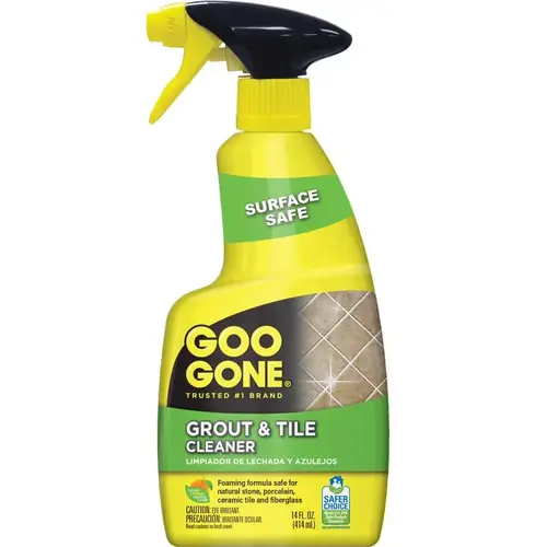 Grout and Tile Cleaner, 14 oz Bottle, Liquid, Citrus, Clear - pack of 6