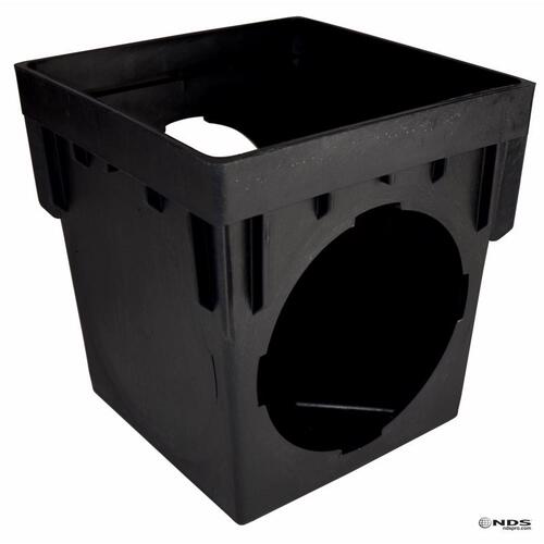 900 Double Catch Basin, 9-1/2 in L, 2.2 in W, Square, Polypropylene, Black