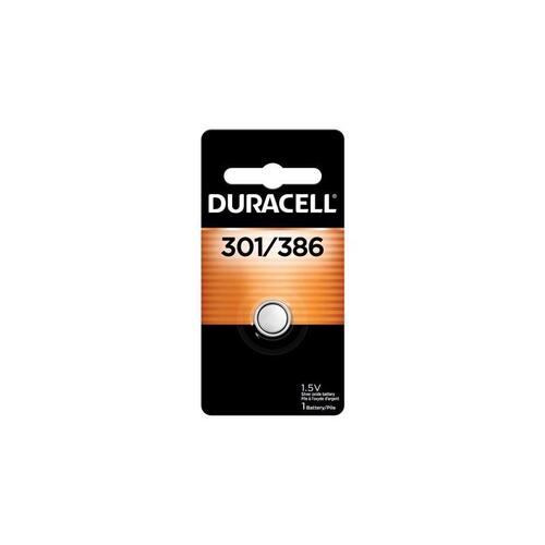 DURACELL D301/386BPK Electronic/Watch Battery Silver Oxide 301/386 1.5 V 130 mAh