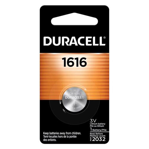 DURACELL DL1616BPK Medical Battery Lithium Coin 1616 3 V 50 mAh