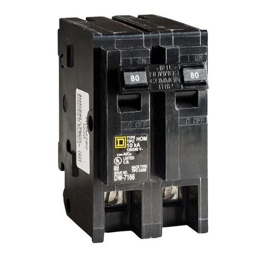 Circuit Breaker HomeLine 80 amps Plug In 2-Pole