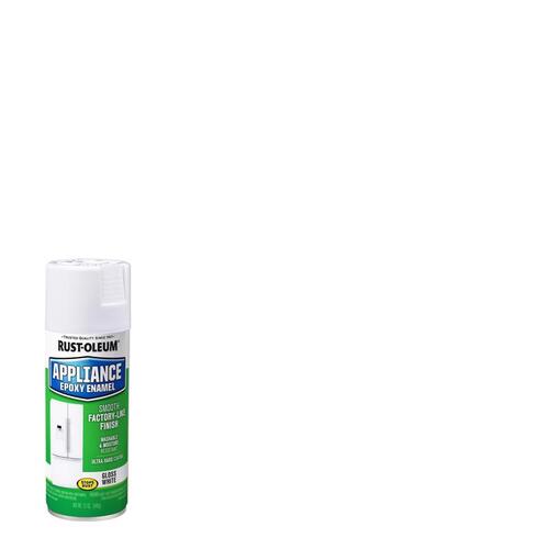Rust-Oleum 7881830 Appliance Epoxy Spray Paint, Gloss, White, 12 oz, Aerosol Can