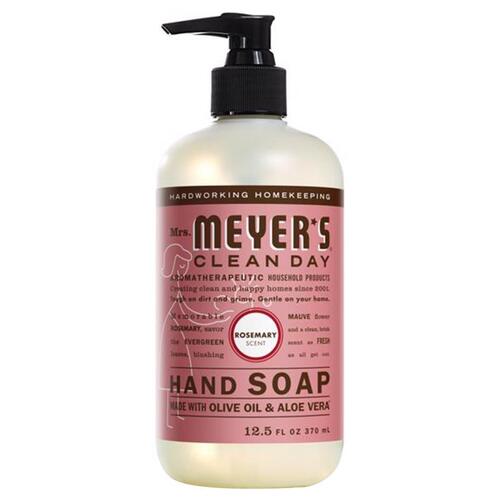 Hand Soap, Liquid, Rosemary, 12.5 oz - pack of 6