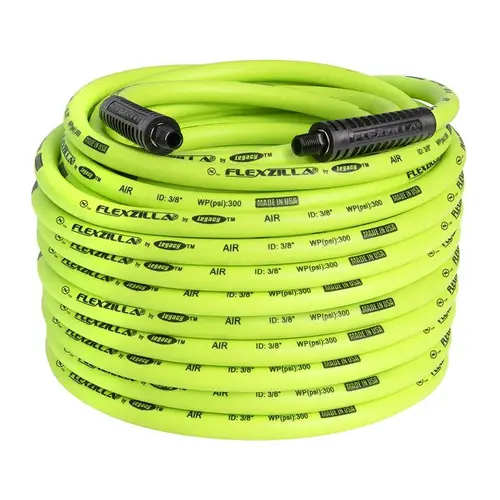 Flexzilla HFZ38100YW2 Air Hose 100 ft. L X 3/8" D Hybrid Polymer 300 psi Zilla Green Zilla Green