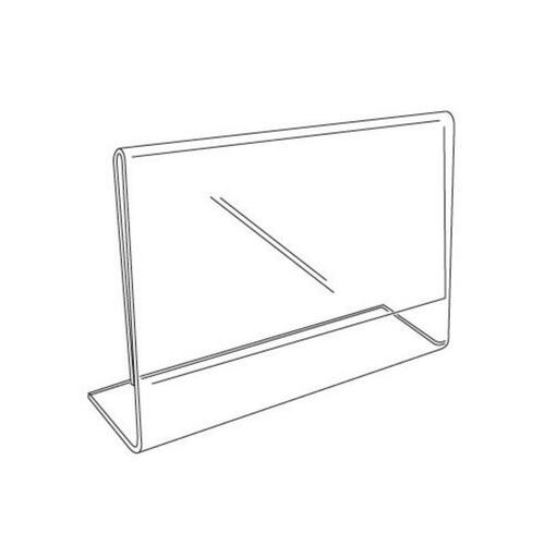 Kinter 150801-ACE Display Sign 3-1/2" H X 5-1/2" W X 1" L Clear Landscape Plastic Clear