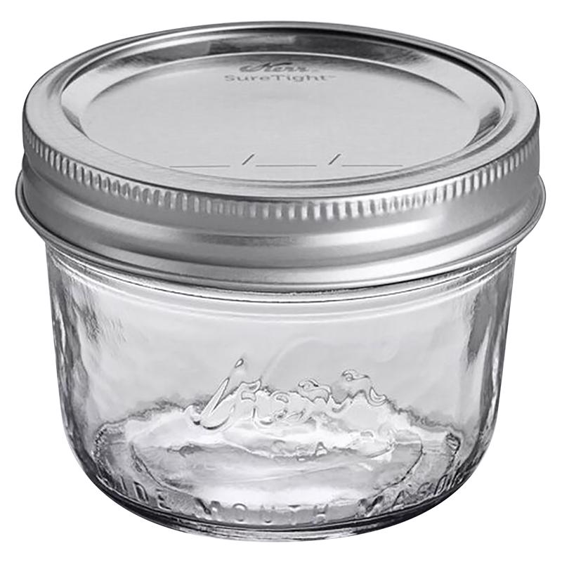 Kerr 2139400 500 Mason Jar, 0.5 pt Capacity, Glass - pack of 12