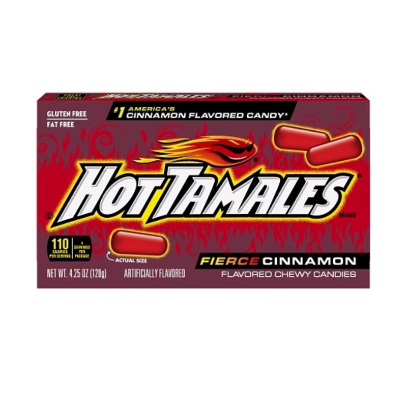 Hot Tamales 674401 Chewy Candy Fierce Cinnamon 4.25 oz