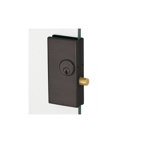 CRL DT36DU Black Bronze Anodized 2-3/4" x 5-5/8" Deadthrow Low Profile Center Lock