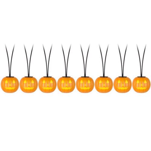 Halloween Decor LED Prelit Musical Jack-O-Lantern Light String