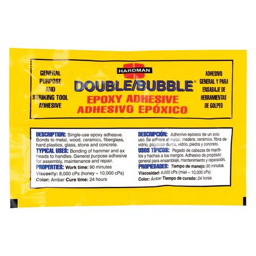 Adhesive Hardman Double/Bubble Medium Strength Epoxy 1 pk