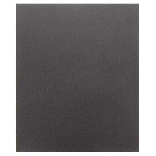 Sanding Sheet, 11 in L, 9 in W, Fine, 150 Grit, Emery Abrasive, Cloth Backing