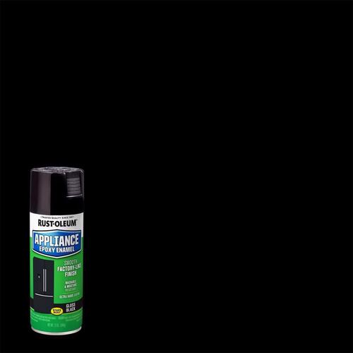 Appliance Epoxy Spray Paint, Gloss, Black, 12 oz, Aerosol Can