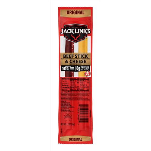Jack Link's 9114109 Snack Jack Link's All American Beef and Cheese 1.2 oz Pegged