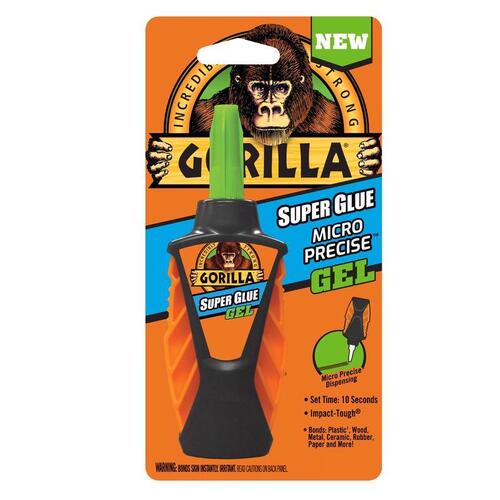 Gorilla 102177 Micro Precise Super Glue, Liquid, Irritating, Sharp, 5.5 g