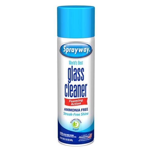 SPRAYWAY 50 Glass Cleaner, 19 oz Can, Liquid, Floral, White