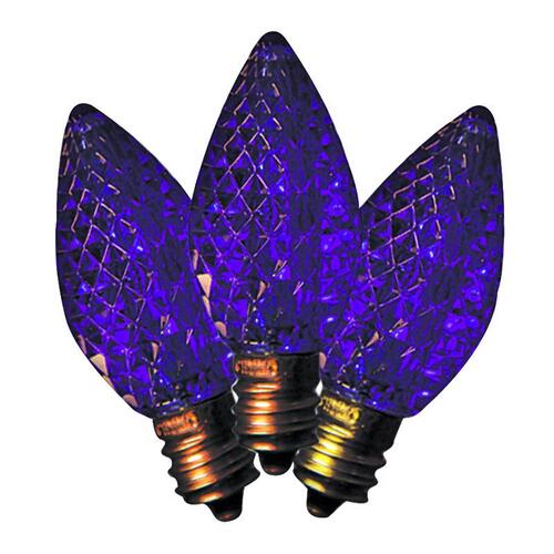 Christmas Light Bulbs LED C7 Purple 25 ct Replacement