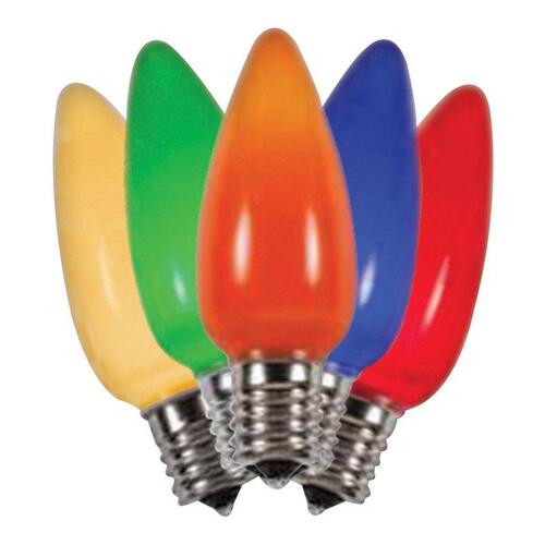 Christmas Light Bulbs LED C9 Multicolored 25 ct Replacement