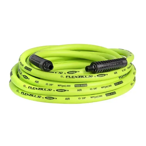 Air Hose 25 ft. L X 3/8" D Hybrid Polymer 300 psi Zilla Green Zilla Green