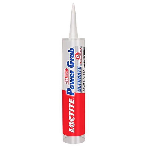 Construction Adhesive, Clear, 9 oz
