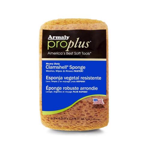 Armaly ProPlus 00010 Medium Sponge, 7-3/8 in L, 4 in W, 2-1/2 in Thick, Polyester, Yellow
